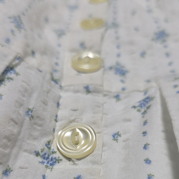 Ralph Lauren White and Blue Floral Dress - Picture 9 of 9